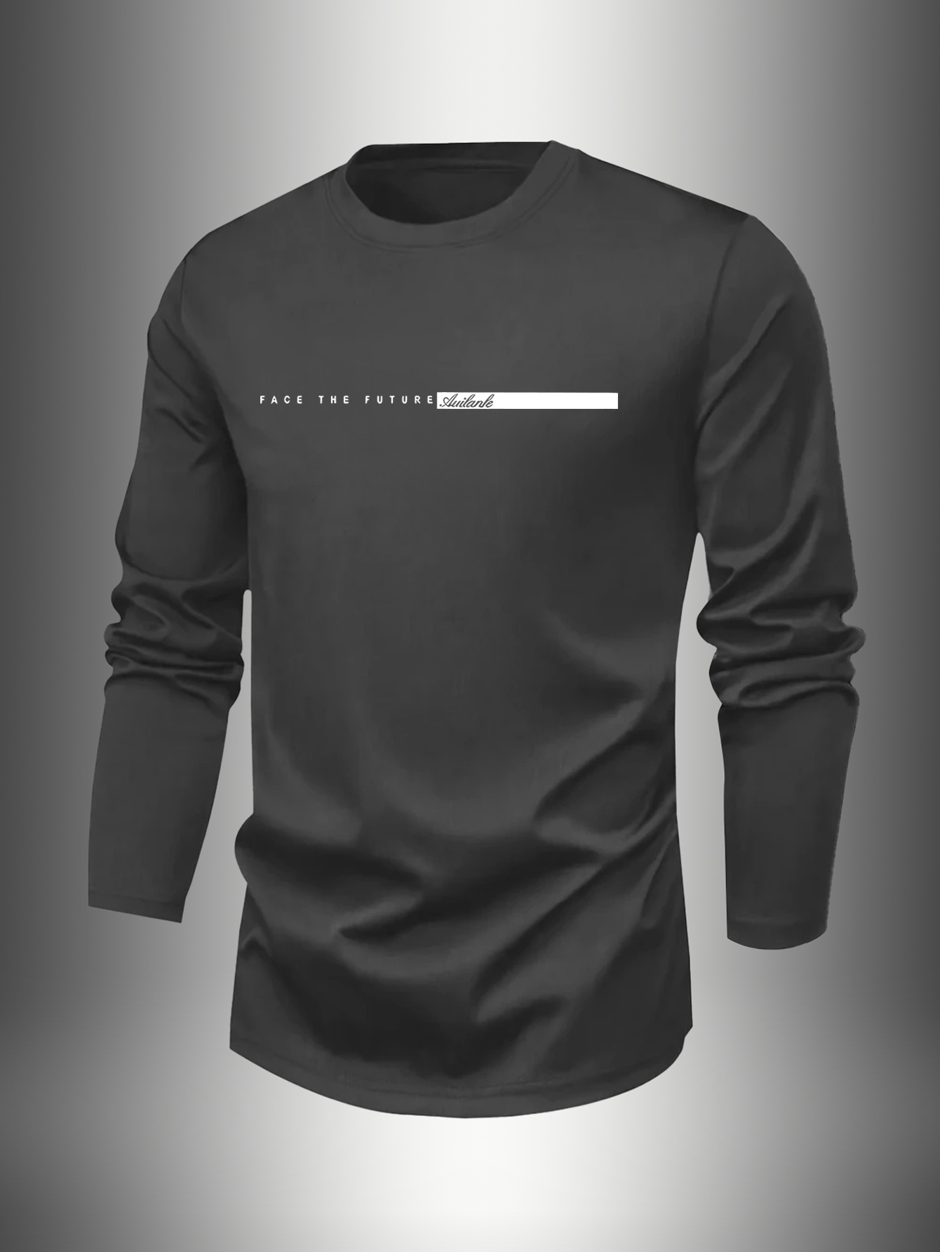 100 COTTONMen Crew Neck Long S - Undershirt Crew Neck 评论和价格